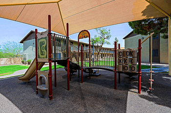 Playground with slide